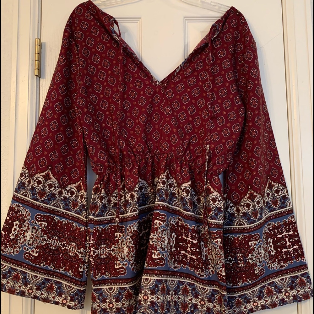 Patterned Romper - Picture 2 of 2